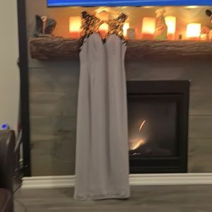 NWOT formal dress grey with mauve hue